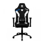 SG RACER R-ONE Black White gaming chair front view