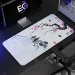 Golden lions series Mouse pad white Ds 900x400mm/4mm XL desk mousepad full view