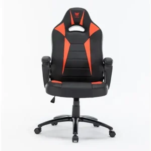 Hybrok Fighter Red/Black Gaming Chair with ergonomic design and padded armrests for enhanced comfort.