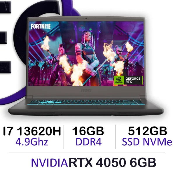 MSI THIN 15 B13VE-2660XMA gaming laptop with RTX 4050 and 144Hz screen