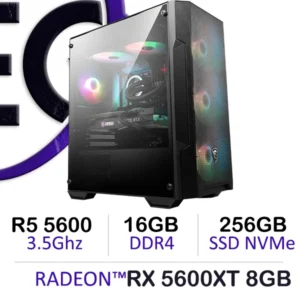 Powerful Gaming PC Ryzen 5 5600 RX 5700 XT Build
