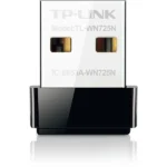 TP-Link TL-WN725N Nano USB WiFi Adapter showcasing its compact design and gold-plated connectors.