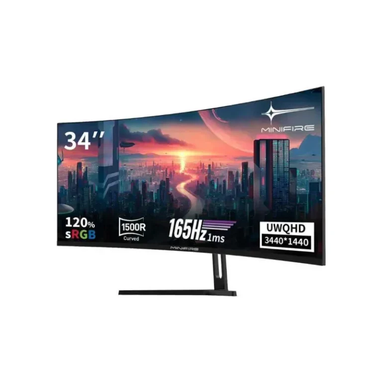 Minifire MFG34C5Q ultrawide monitor front view