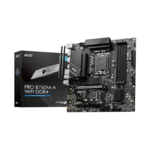 MSI PRO B760M-A WIFI DDR4 motherboard with Intel B760 chipset and wireless connectivity
