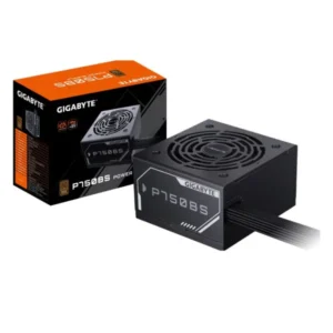 Gigabyte P750BS 750W Bronze power supply with flat black cables and 80 Plus Bronze badge