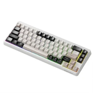 FREEWOLF M68 60% Wireless Gaming Keyboard with RGB Lighting and Compact Design for Precision and Performance