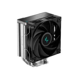 DeepCool AK400 Black CPU Cooler with Four Heat Pipes, Quiet Operation, and Sleek Black Design