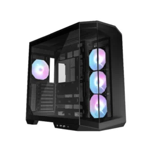 MSI MAG Pano 100R PZ Noir ATX Gaming Case with Tempered Glass Panel and Optimized Cooling Design