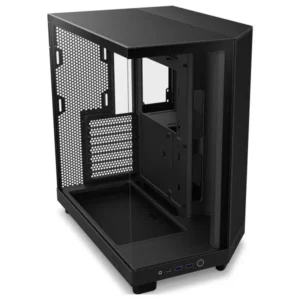 NZXT H6 Flow Black Mid-Tower Case with Mesh Front Panel for Optimal Airflow and Cooling