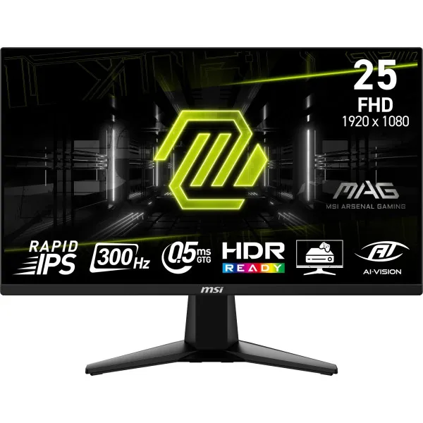MSI MAG 255XF 24.5" IPS 300Hz gaming monitor front view