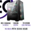 Powerful Gaming PC with Ryzen 5 3500X processor, RTX 5050 8GB graphics card, 16GB DDR4 RAM, and 512GB NVMe SSD.