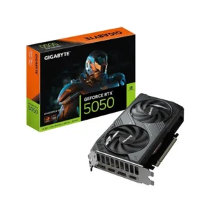 Gigabyte GeForce RTX 5050 WINDFORCE OC 8G graphics card with dual-fan WINDFORCE cooling design