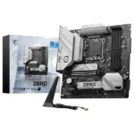 MSI B760M PROJECT ZERO motherboard for high-performance gaming and content creation with support for Intel 12th/13th/14th Gen processors.