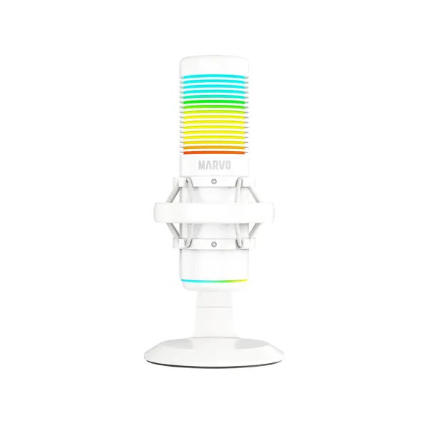 Marvo MIC-07 Blast 40 White RGB USB microphone