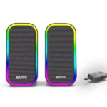 Marvo SG-285 Havoc20 Black gaming speakers with RGB lighting and compact design