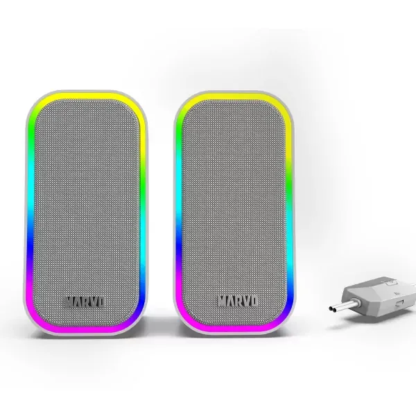 Marvo SG-285 Havoc20 Gray gaming speakers with RGB lighting and modern design