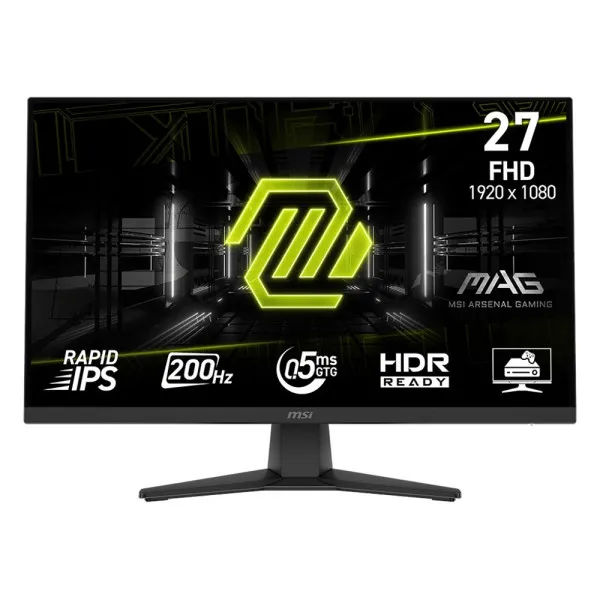 MSI MAG 272F 27 inch gaming monitor with 200Hz refresh rate and 0.5ms Rapid IPS panel