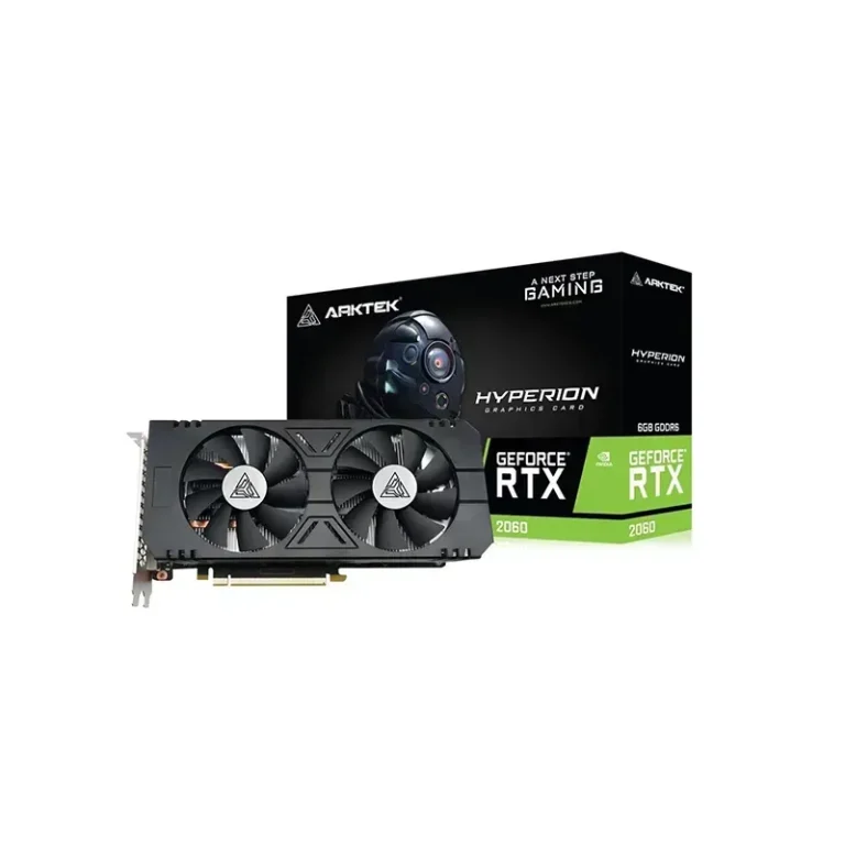 ARKTEK GeForce RTX 2060 6GB GDDR6 graphics card with NVIDIA Turing architecture for ultra-realistic gaming and content creation.
