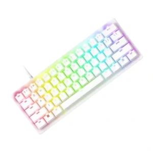 Razer Huntsman V3 Pro Mini White 60% gaming keyboard with Gen-2 analog optical switches and Chroma RGB lighting