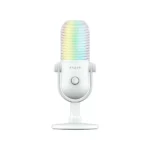 Razer Seiren V3 Chroma (White) RGB USB microphone with dynamic lighting and studio-quality audio