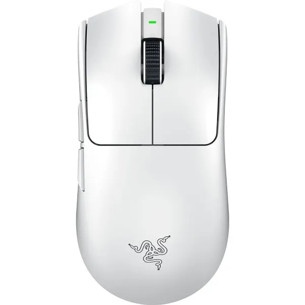 Razer Viper V3 Pro White ultra-light wireless gaming mouse with ergonomic shape and tactile buttons
