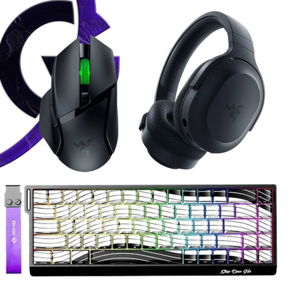 Gaming Bundle Razer Basilisk X Hyperspeed + Razer Barracuda X 2022 + M4G Step One HE Magnetic Keyboard