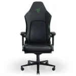 Razer Iskur V2 Black Green ergonomic gaming chair with adaptive lumbar support and premium eco-leather