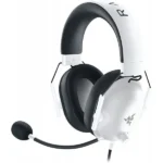 Razer BlackShark V2 X White gaming headset with detachable microphone and lightweight design