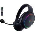 Razer Barracuda X Chroma wireless gaming headset with RGB lighting and detachable microphone