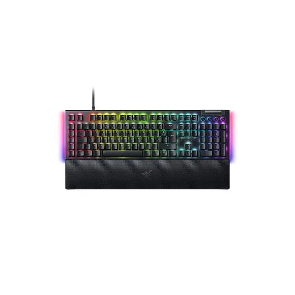 Razer BlackWidow V4 mechanical keyboard with Razer Green Switches and Chroma RGB lighting