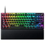 Razer Huntsman V3 Pro TKL gaming keyboard with analog optical switches and magnetic wrist rest