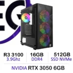 Powerful Gaming PC  -  Ryzen 3 3100 | RTX 3050 | 16GB DDR4 | 512GB NVMe