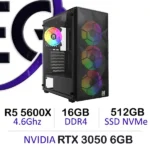 Powerful Gaming PC  -  Ryzen 5 5600X | RTX 3050 | 16GB DDR4 | 512GB