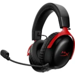 HyperX Cloud III S Wireless Red gaming headset with detachable microphone
