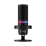 HyperX DuoCast USB condenser microphone with RGB lighting