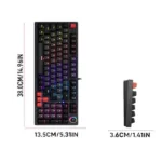 Image of Jedel KL-114 mechanical gaming keyboard with Red Switch keys