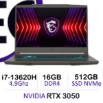 MSI Thin B13UC gaming laptop with Intel i7-13620H and RTX 3050