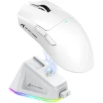 Image of ATTACK SHARK X11 White ergonomic high-precision gaming mouse