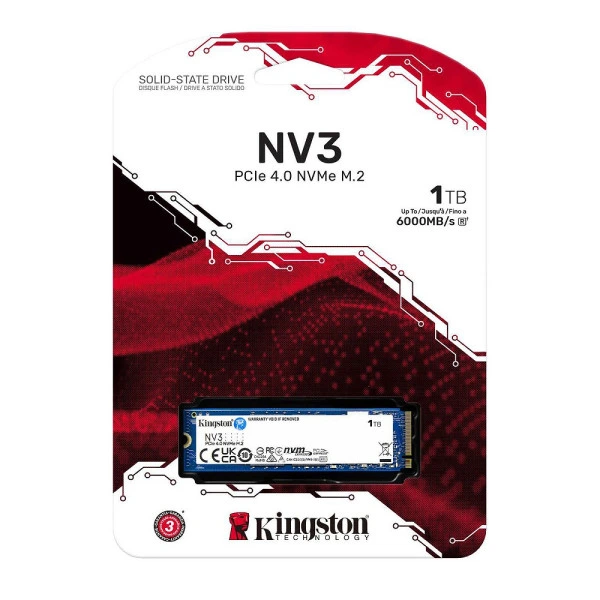 Kingston NV3 1TB M.2 NVMe SSD high-performance internal storage