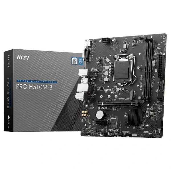 MSI PRO H510M-B Micro-ATX motherboard with Intel H510 chipset