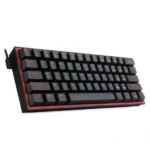 Redragon K617 Fizz 60% RGB mechanical keyboard with red switches black edition