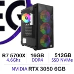 Powerful Gaming PC  -  Ryzen 7 5700X | RTX 3050 | 16GB DDR4 | 512GB NVMe