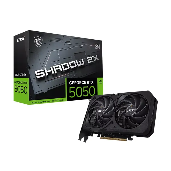 MSI GeForce RTX 5050 8GB GDDR6 SHADOW 2X OC graphics card