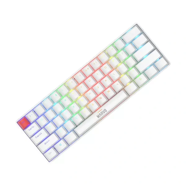 Marvo KG933G Saber 61 EN White mechanical gaming keyboard 60 percent layout