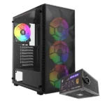 NOVA VANDAL V2 Black case with NOVA 550W Bronze 80+ power supply