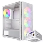 NOVA VANDAL V2 White case with NOVA 550W Bronze 80+ power supply