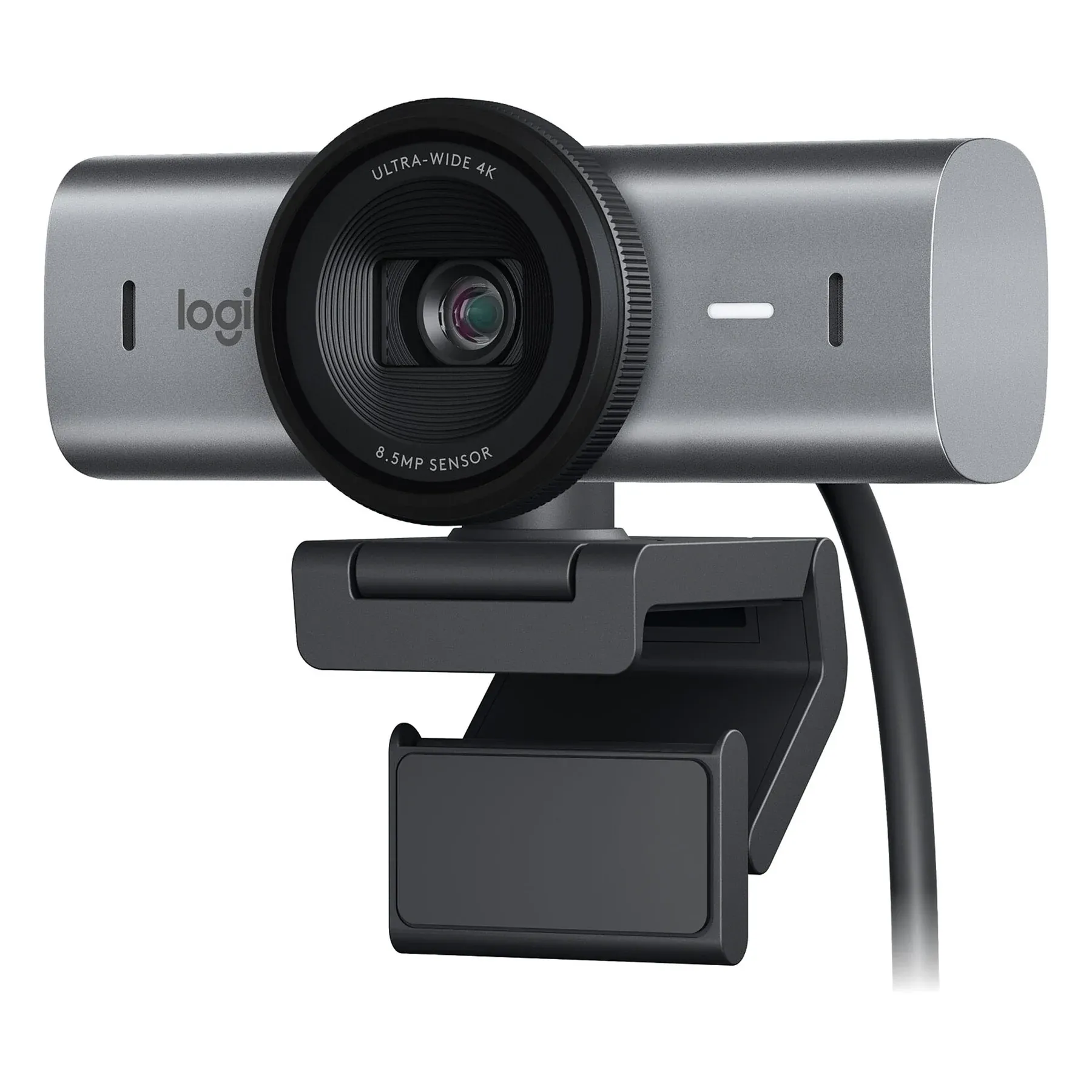 Logitech MX BRIO Graphite 4K webcam, professional 4K video, AI features, USB-C connectivity