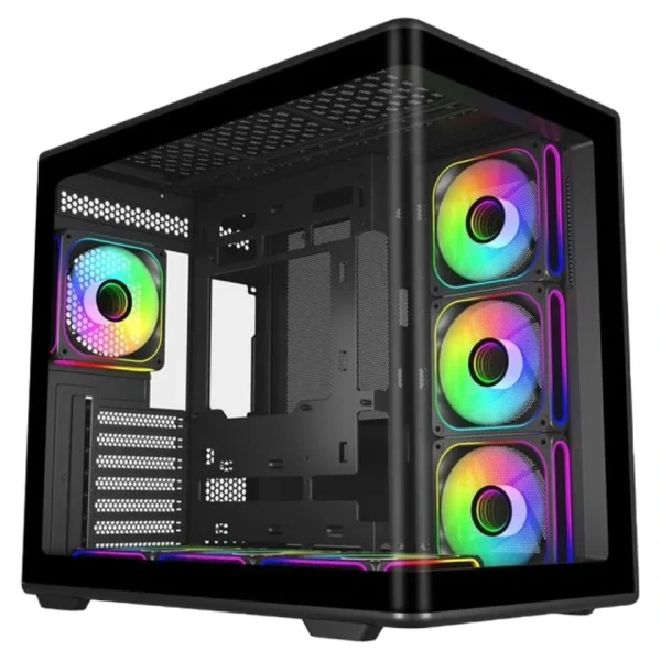 Cooler Master Elite 600 ARGB Black mid-tower PC case with integrated RGB lighting.