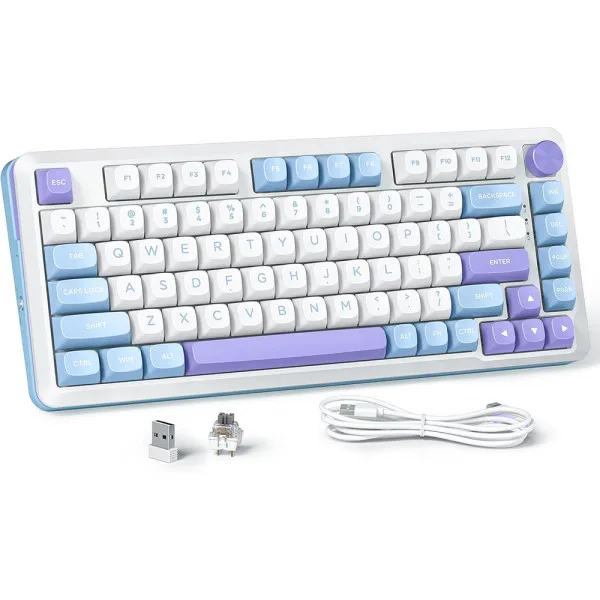 Redragon Cyrus Pro K681WBP RGB PRO Wireless mechanical gaming keyboard with RGB lighting.